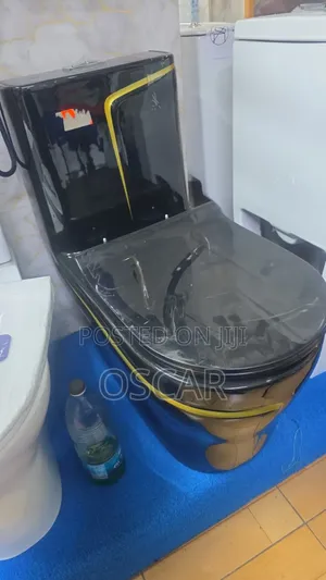Wc Toilet One Piece Black