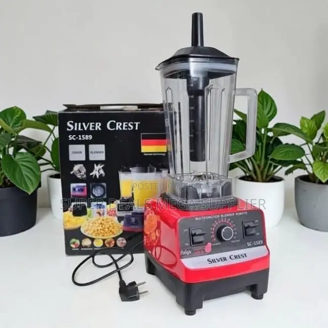 Detachable Cups Silver Crest 2-in-1 Double Cup Blender and Grinder