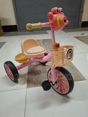 Musical Tricycle With Leather Seat _ Pink