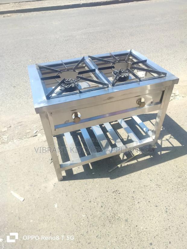 Commercial Dual Burner Gas Stove