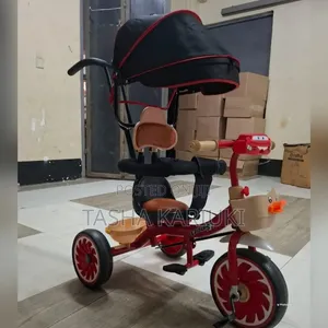3 in 1 Musical Tricycle With Canopy and Leather Tent