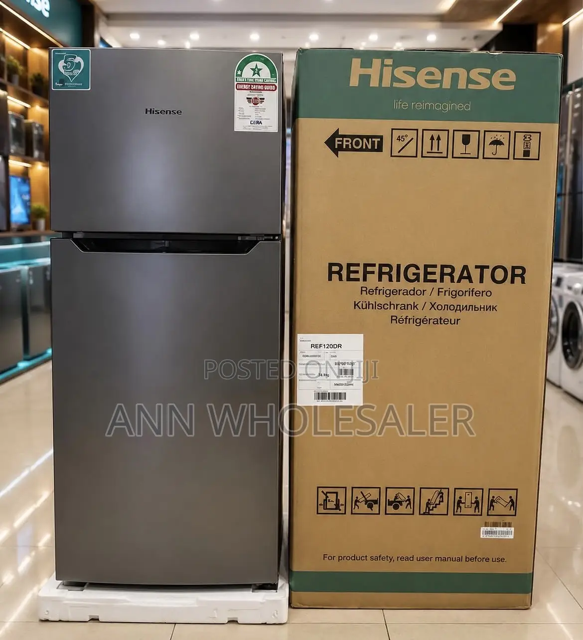 Hisense 120l Double Door Refrigerator New Model