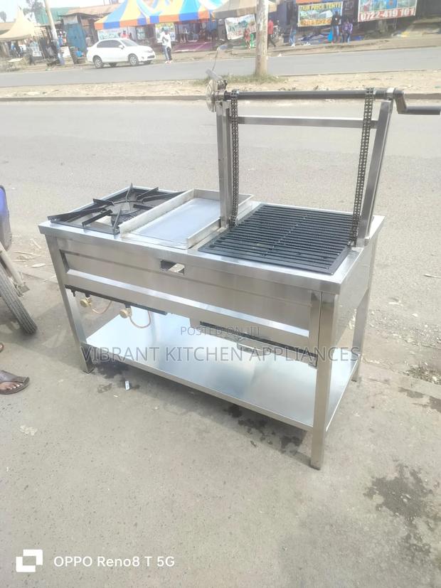 Combined Grill, Griddle Single Burner