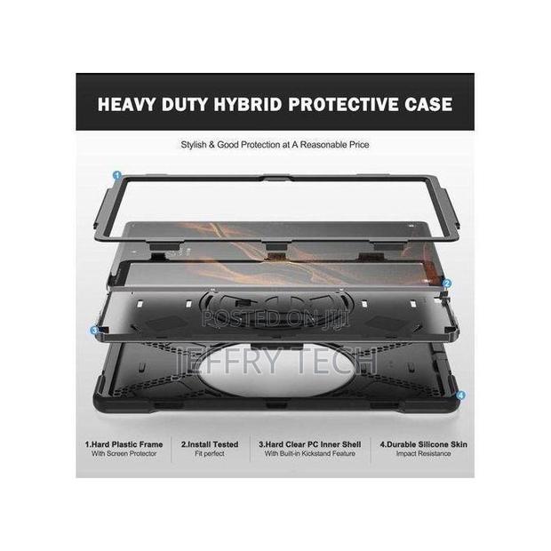 Samsung Galaxy Tab A9 Plus 11 Inch Case Cover, Rugged 3 Layer Armor C - thumbnail 2