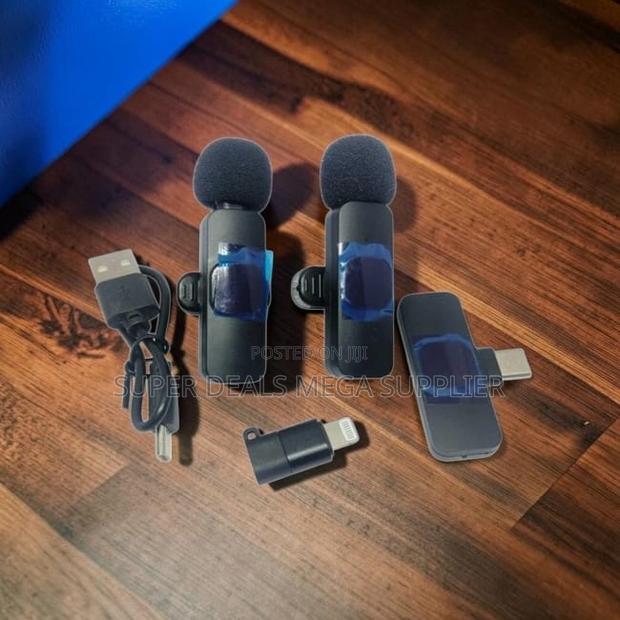 Enhanced Audio Mini Lapel Lavalier Dual Wireless Microphone