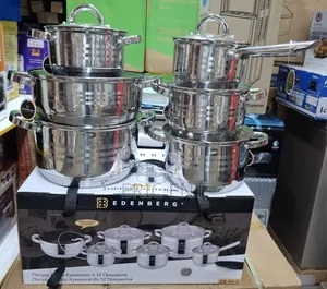 Edenberg 12pcs Stainless Sufuria 
Code Eb_4012