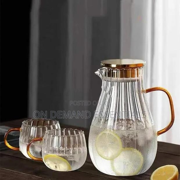 Stripped / Pumpkin Transparent Teapot - thumbnail 5