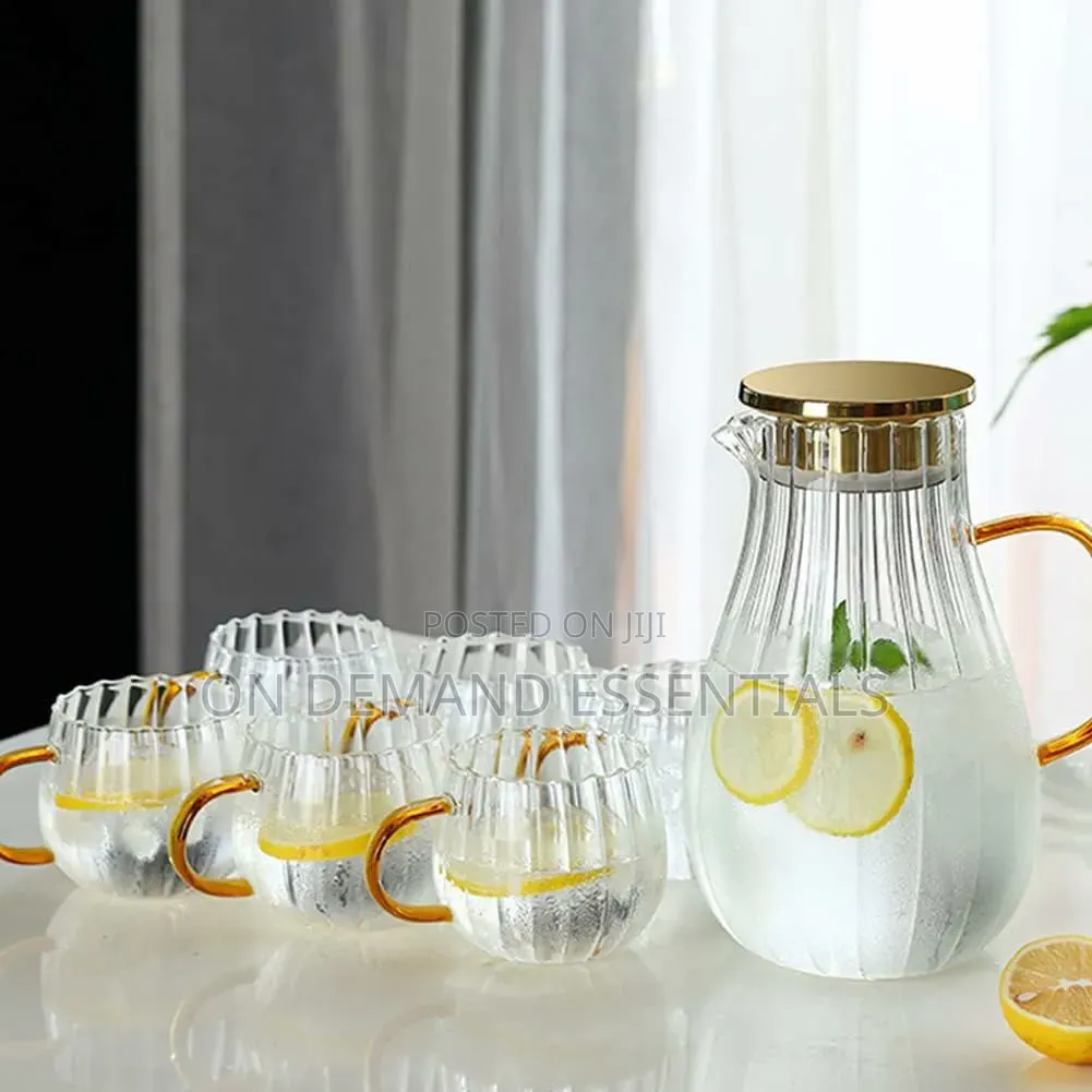 Stripped / Pumpkin Transparent Teapot