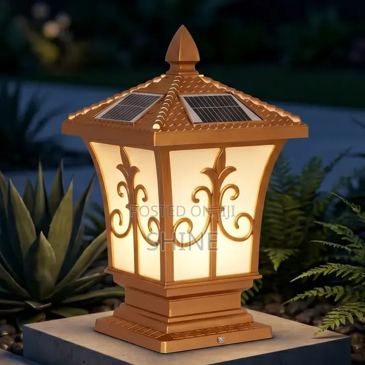 Antique Solar and Electric Gate Light