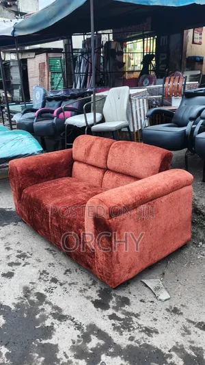 2 Seater Burnt Orange Spring Sofa