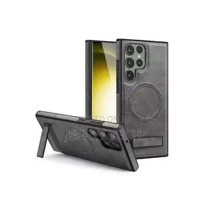 Samsung Galaxy S26 Ultra Case PU Leat Magnetic Cover Stand Funda Rugge