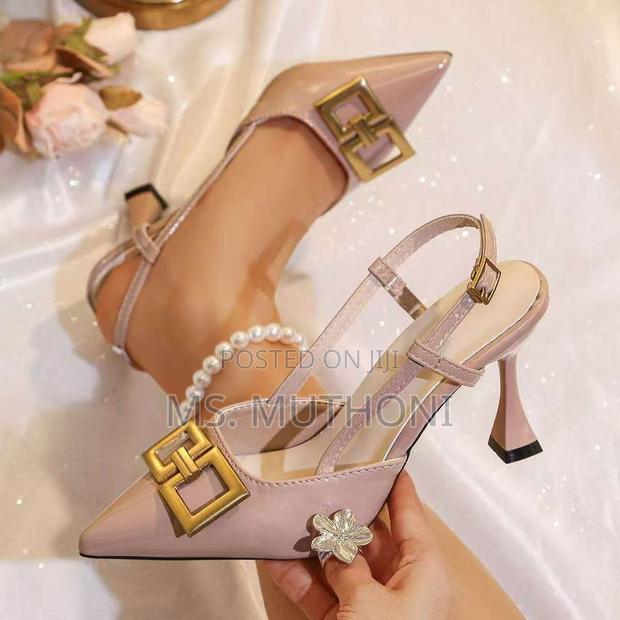 Ladies Elegant, Patent Leather Pointed-Toe Slingback Heel Size 37-42 - thumbnail 5