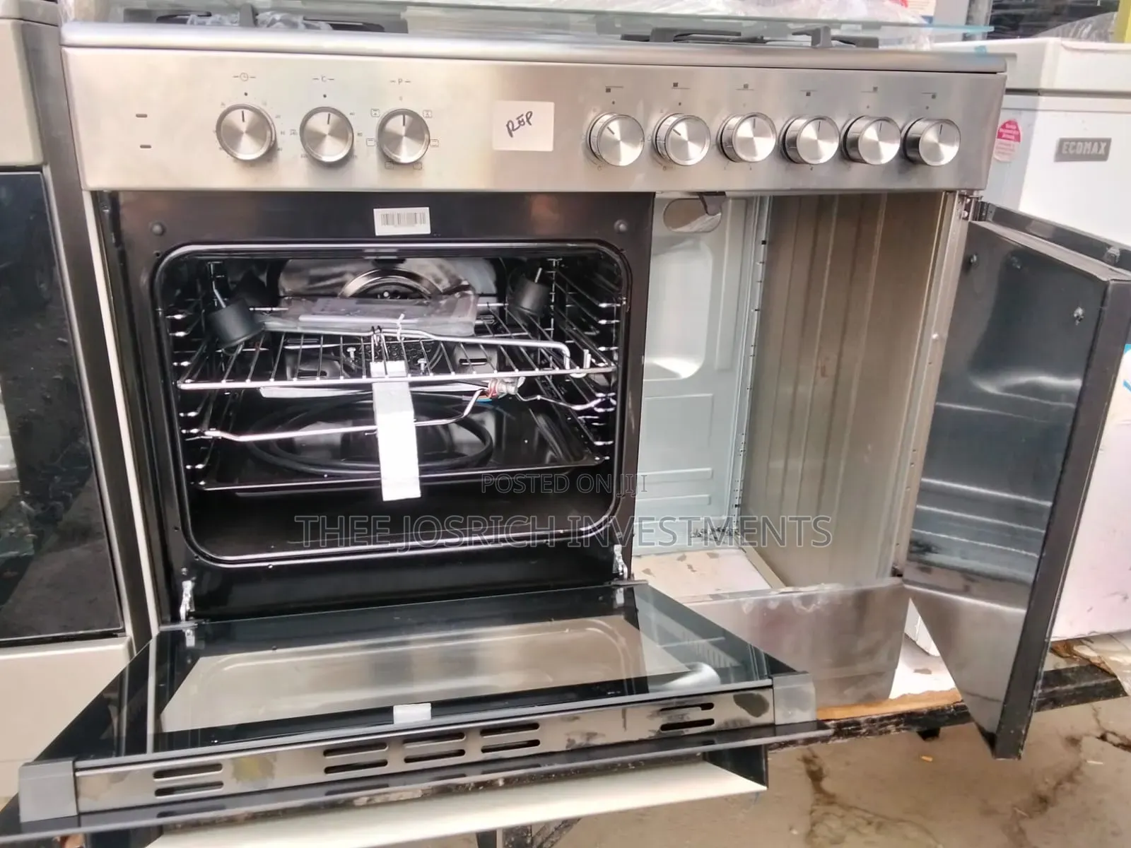 Simfer 6 Burner Cooker With Gas Compartment 4+2 Standing Cooker