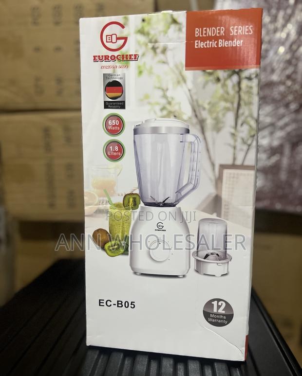 Eurochef 2-in-1 Electric Blender With Grinder – 1.5l - main view