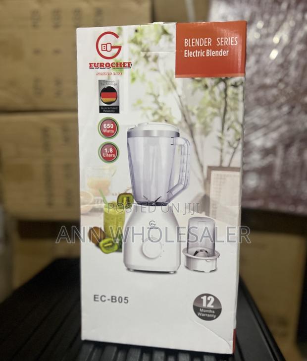 Eurochef 2-in-1 Electric Blender With Grinder – 1.5l - thumbnail 2