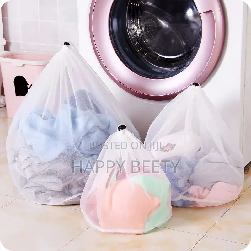 *3 PCS Assorted Drawstring Laundry Mesh Bags*