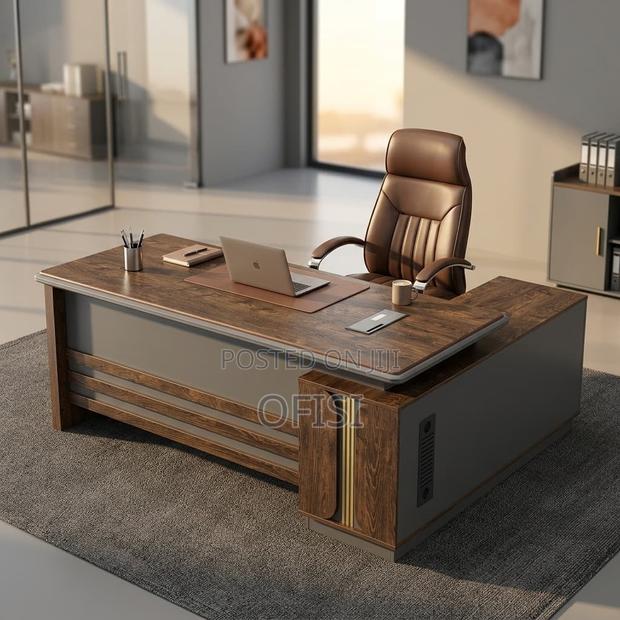 Office Desk; 1.8M Executive L-Shaped Boss Office Desk