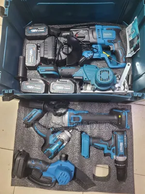 Makita 19.8V Cordless Combo Kit 6 Pieces + Accessories Set