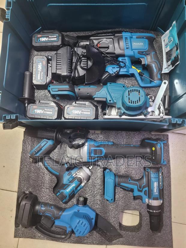 Makita 19.8V Cordless Combo Kit 6 Pieces + Accessories Set