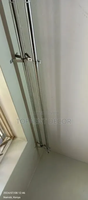 Silver Window Curtain Rods