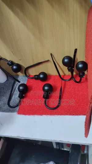 Black Curtains Wall Holders