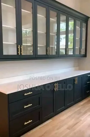 Kitchen Cabinets,glass Doors and Solid
