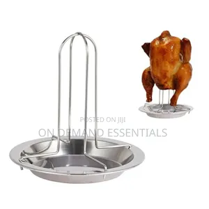 Stainless Steel Rotisserie Chicken Roaster Grill Stand