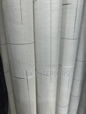 White Sheer Curtains With Thin Stripes
