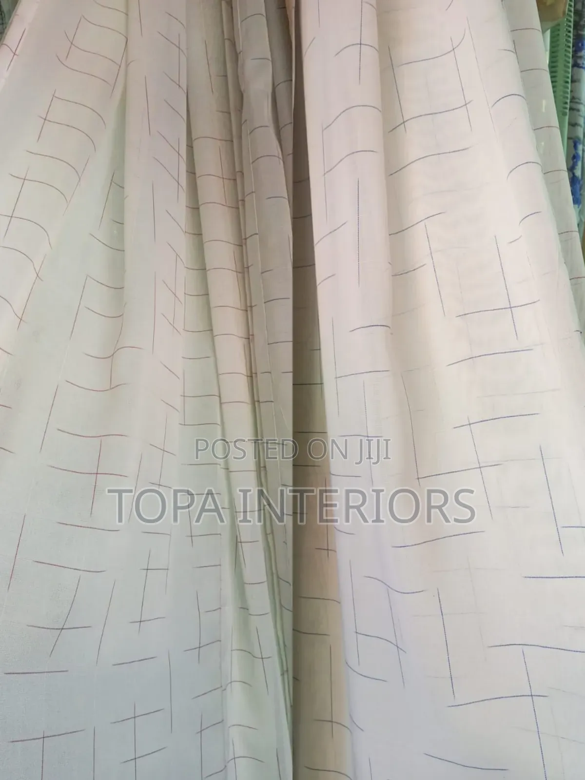 White Sheer Curtains With Thin Stripes