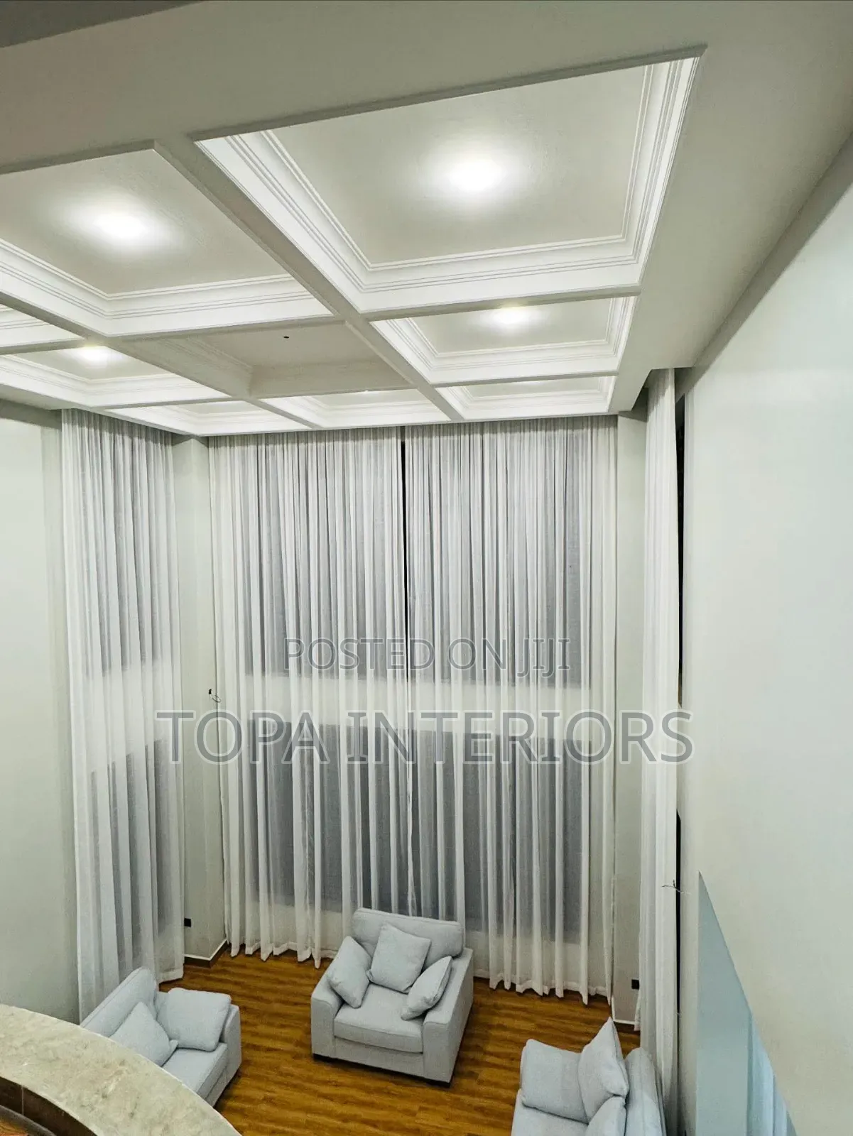 Plain White Sheers for Long Living Room Windows