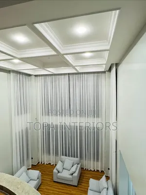 Plain White Sheers for Long Living Room Windows