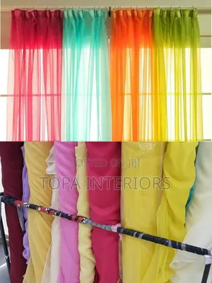Soft Plain Sheer Curtains for House Decoration
