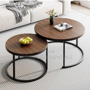 Rustic Style woodenCoffee Table Nesting Set of 2