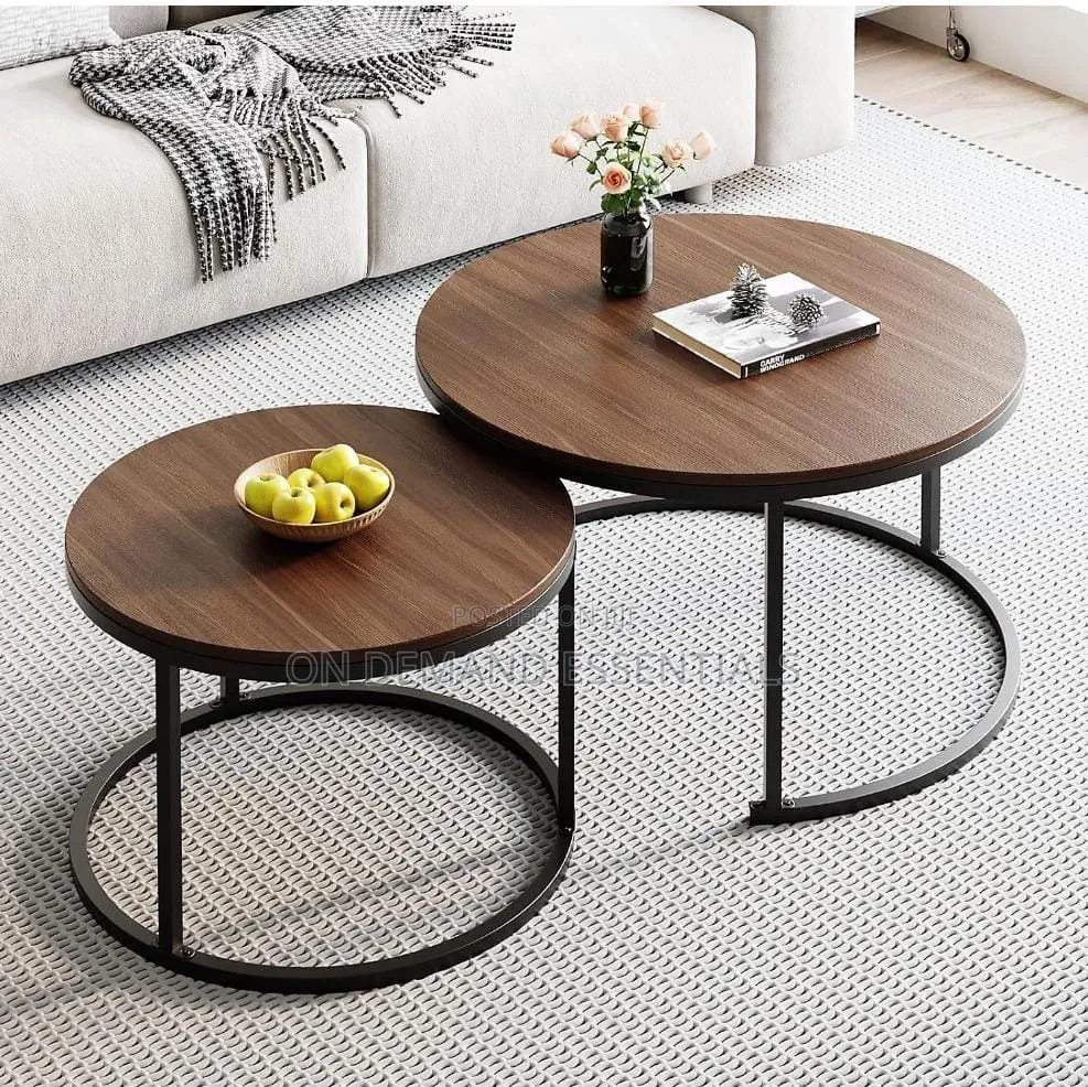 Rustic Style woodenCoffee Table Nesting Set of 2