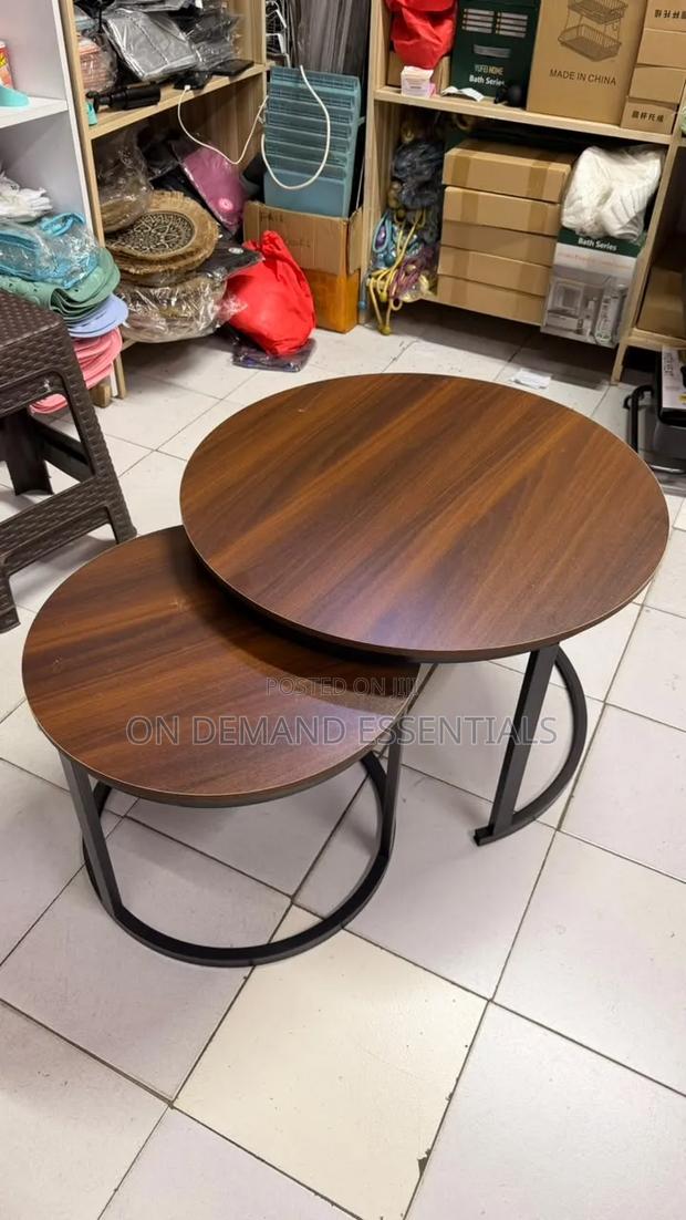 Rustic Style woodenCoffee Table Nesting Set of 2 - thumbnail 2