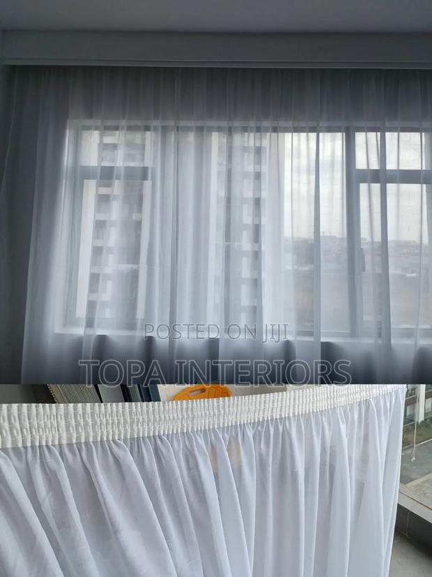 Milk White Sheers for Transparent Living Room Sheer Curtain Blinders