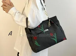 Casual Floral Canvas Tote Bag