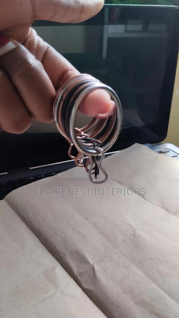 Easy to Install, Curtain Drippery Metallic Rings