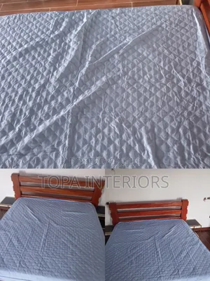 Light Blue Waterproof Mattress Protector for Kids and Adults