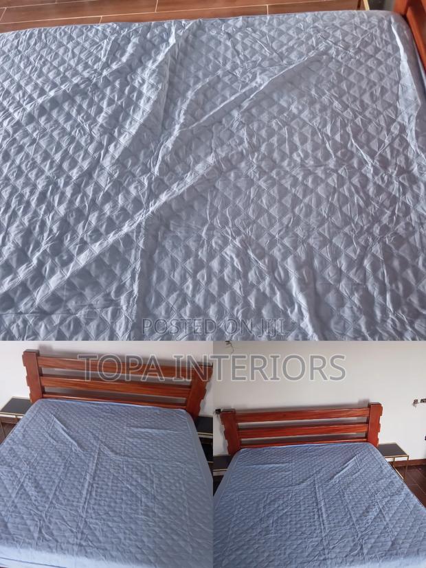 Light Blue Waterproof Mattress Protector for Kids and Adults - thumbnail 2