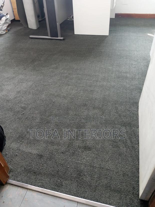 Dark Grey Wall to Wall Carpets for Office Floor Cover 8mm Thick