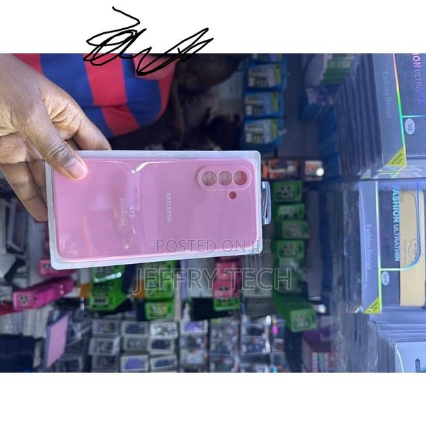 Samsung Galaxy A17 5G Original Shockproof Silicone Case/Cover-Pink - thumbnail 2