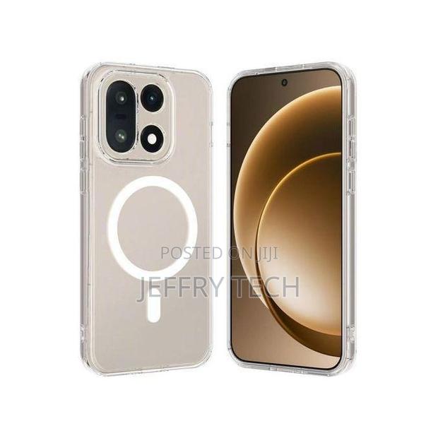 OnePlus 15 5G Transparent/Clear Shockproof Hybrid Armor Magnetic Back - main view
