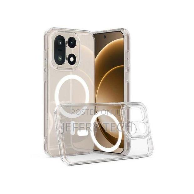 OnePlus 15 5G Transparent/Clear Shockproof Hybrid Armor Magnetic Back - thumbnail 2