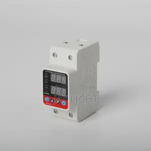 Adjustable Over Under Voltage Current Protector Single Phase DIN Rail