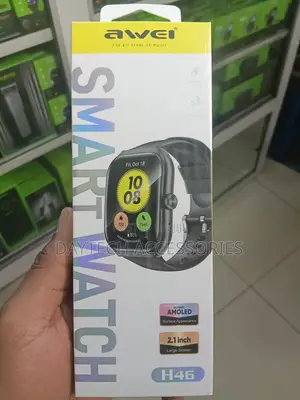 Awei H46 Smartwatch 2.1-Inch AMOLED Display and Bluetooth Calling.