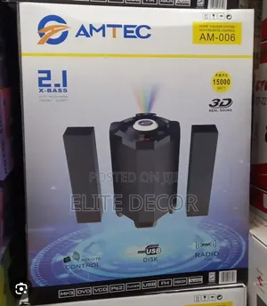 Amtec AM-006 2.1 Channel Multimedia Speaker System