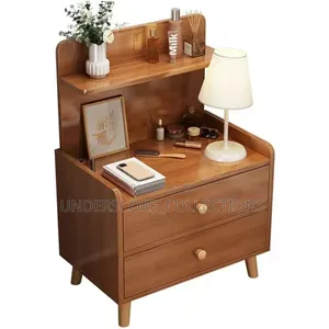 Brown Multilayer Storage Large Capacity Bedside Drawer