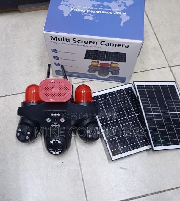V380 Pro 20mp 4g PTZ Rotatin 4Lens Solar Camera - main view