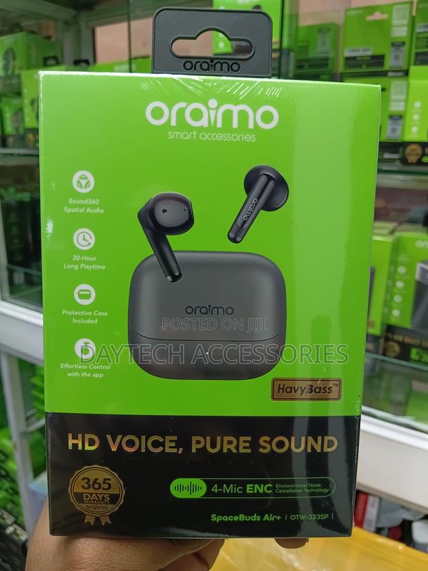 Oraimo SpaceBuds Air+ Semi-in-Ear True Wireless Earbuds.